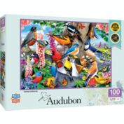 MasterPieces 100 Piece Jigsaw Puzzle for Kids - Audubon Spring Gathering - 14"x19"