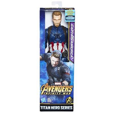 Marvel Infinity War Titan Hero Series Captain America with Titan Hero Power FX Port