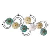 Nearly Natural 2.5' x 1.5' Scallop Design Metal Wall Art Decor