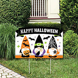 Big Dot of Happiness Halloween Gnomes - Spooky Fall Party Yard Sign Lawn Decorations - Happy Halloween Party Yardy Sign