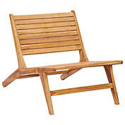 vidaXL Patio Chair Solid Teak Wood