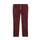 Hudson Girl&#39;s Zebra Print Skinny Jeans Red Size 5