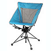 Garden Elements Tall Back Swivel Camping Chair, Mesh Seat, Teal (Pack of 1)