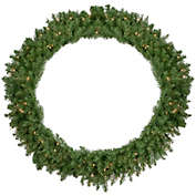 Northlight Pre-Lit Rockwood Pine Artificial Christmas Wreath, 48-Inch, Clear Lights