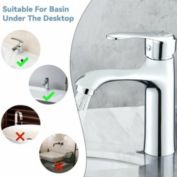 Kitcheniva Bathroom Basin Faucet Vanity Sink Mixer Tap Brushed Nickel With Cover Waterfall