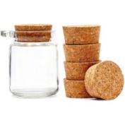 Juvale 6 Pack Size #28 Tapered Cork Plugs for Jars and Bottles (2.1 x 1.88 x 0.94 In)