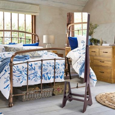 Hivago Standing Armoire Organizer Jewelry Cabinet w/ LED -Brown. View a larger version of this product image.