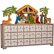Kurt Adler Advent Calendar Christmas Decoration, Multi-Colored