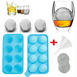 Kitcheniva Ice Balls Maker Round Sphere Tray Mold Cube Whiskey Ball Cocktails Silicone