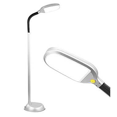 Litespan LED Floor Lamp - Silver. View a larger version of this product image.