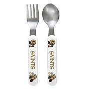 BabyFanatic Fork And Spoon Pack - NFL New Orleans Saints - Officially Licensed Toddler & Baby Safe Set
