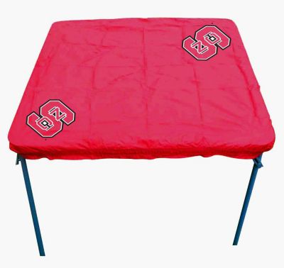 Rivalry Sports Team Logo Design Outdoor Travel Tailgating  NC State Card Table Cover