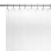 Carnation Home Fashions Shower Stall-Sized, 5 Gauge Vinyl Shower Curtain Liner - Super Clear 54" x 78"