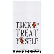 C&F Home Treat Yo'self Halloween Flour Sack Cotton Kitchen Towel