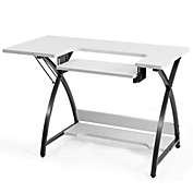 Slickblue Sewing Craft Table Computer Desk with Adjustable Platform