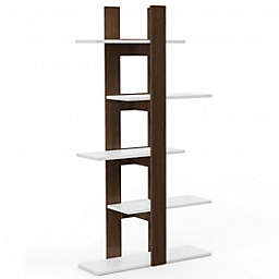 Costway 5-Tier Freestanding Bookshelf with Anti-Toppling Device