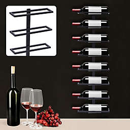 Kitcheniva 8 Bottles Wall Mounted Red Wine Rack