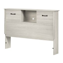 South Shore Ulysses Bookcase Headboard - Winter Oak