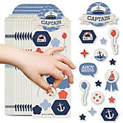 Big Dot of Happiness Ahoy - Nautical - Birthday Party Favor Kids Stickers - 16 Sheets - 256 Stickers