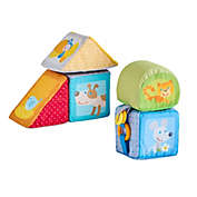 HABA Animal Discovery Cubes - 5 Soft Baby Blocks in Geometric Shapes