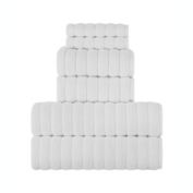 Classic Turkish Towels Genuine Cotton Soft Absorbent Shimmer/Brampton 6 Piece Set With 2 Bath Towels, 2 Hand Towels, 2 Washcloths