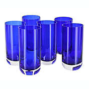 Blue Rose Polish Pottery Cobalt Water Glass - Set of 6