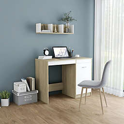 vidaXL Desk Gray 39.4