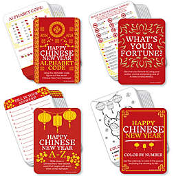 Big Dot of Happiness Lunar New Year - 4 Games - 10 Cards Each - Gamerific Bundle