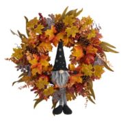 Nearly Natural 28"D Thanksgiving Party Decorative Harvest Fall Gmone Artificial Autumn Wreath