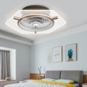 Stock Preferred 22" LED Ceiling Fan Light Flush Mount Lamp Gold