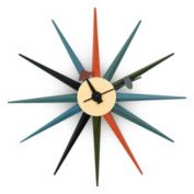 LeisureMod LeisureMod Maxi Modern Design Colorful Star Silent Non-Ticking Wall Clock MCL18M