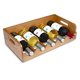 Prime Teak - 5 Bottle Wine Caddy