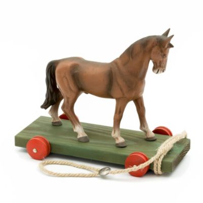 Marolin Manufaktur &quot;Large Brown Horse&quot; Collector&#39;s Pull Toy