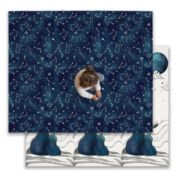 JumpOff Jo - Large Waterproof Foam Padded Play Mat Play & Tummy Time, Foldable Activity Mat, 70 in. x 59 in. Galaxy Bears