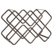 mDesign Metal Freestanding Wine Rack Storage Organizer, Holds 8 Bottles