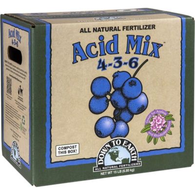 Down To Earth All Natural Acid Mix Fertilizer 4-3-6, 15 lbs