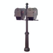 Special Lite Products Company Savannah Curbside Mailboxes With Newspaper Tubes And Fresno Double Mount Mailbox Post