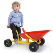 Gymax 8'' Heavy Duty Kids Ride-on Sand Dumper Front Tipping w 4 Wheels Sand Toy Gift