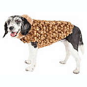 Pet Life Pet Life  Luxe &#39;Furpaw&#39; Shaggy Elegant Designer Dog Coat Jacket (Medium)