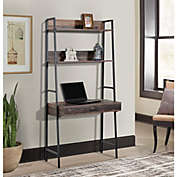 OS Home and Office Furniture. OS Home and Office Furnitur Ladder Style Desk with Drawer and Two Shelves with Metal Uprights.