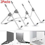 Kitcheniva 2-Piece Portable Folding Aluminum Laptop Stand