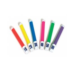 Swim Central Pack of 6 Vibrantly Colored Flexible Dive Stick Swimming Pool Toys 8.25''