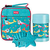Laptop Lunches Kids Complete Lunch Box Tote Kit  Insulated Sleeve w Convertible Backpack Strap, 13oz Food Jar Container, and Reusable Hard Ice Pack - PVC-Free, School-Safe - Use Solo or with a Bento Box - Narwhal…