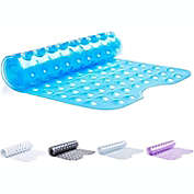 Nonslip Bath Mat With Suction Cups Clear 100x40cm40x16in Extra Long