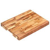 Home Life Boutique Chopping Board 15.7"x11.8"x1.6" Solid Acacia Wood