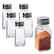 Whole Housewares Glass Salt And Pepper Shakers   Kitchen Set   6-Piece Pack   Best For Kitchen, Restauran