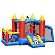Slickblue Inflatable Soccer Goal Ball Pit Bounce House Without Blower