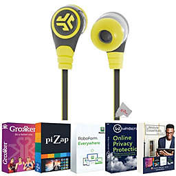 JLAB Diego Earbuds Yellow + Mic + Lifestyle Essentials for IOS Softwares