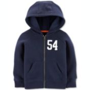Carter&#39;s Toddler Boys Zip-Up Fleece Hoodie Navy Size 3T