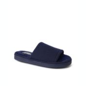 Dearfoams Womens Demi Rib Knit Slide